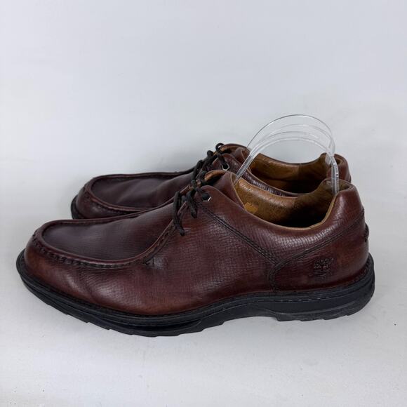 Timberland Dress Shoes Men\'s 11.5 Dark Brown Leather Lace-Up Oxford Formal main image 10